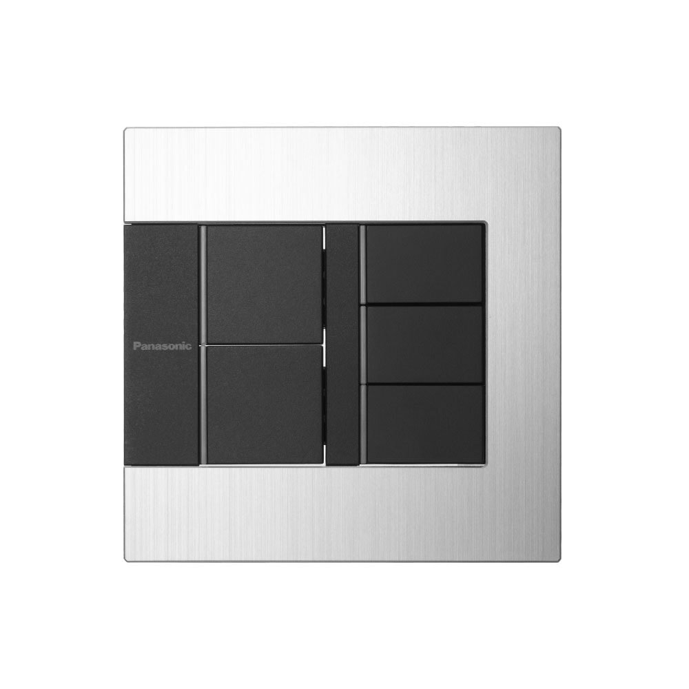 Bộ 5 công tắc C có đèn báo, 2 chiều (dòng gen-x WTEGP55582S‑1‑G)