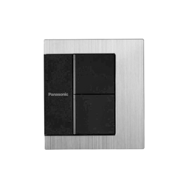 Bộ 2 công tắc C dạng vuông, có đèn báo, 2 chiều (dòng gen-x WTFBP52562S‑1‑G)