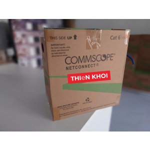  1427254-6: Cáp Commsope U/UTP, Cat.6, 4 đôi, CM, 23 AWG, Solid, màu xanh dương